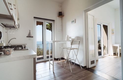Sori Apartment | Two Rooms apartment with private garden, pool and sea view, next to the beach