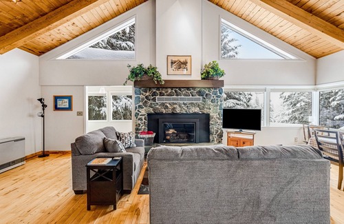 Girdwood House | Two-story, dog-friendly retreat with deck, fireplace, W/D, & mountain view