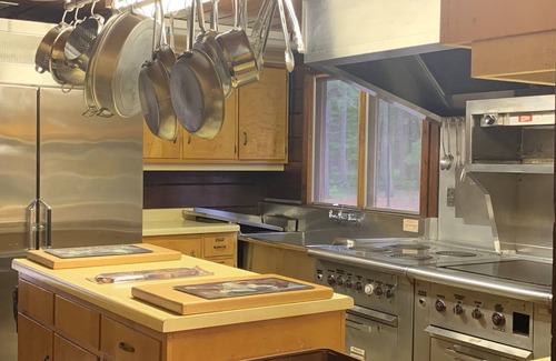 Wellston Cabin | Unique 3 building lodge sleeps 22 people. Heart of the National Manistee Forest.