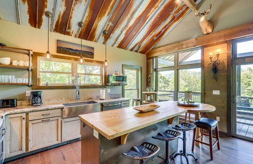 Burnsville House | Unique Burnsville Home w/Mountain Views + Deck!