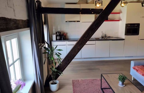 Ghent City Centre Apartment | Unique Historic Mill Loft by the River Lys
