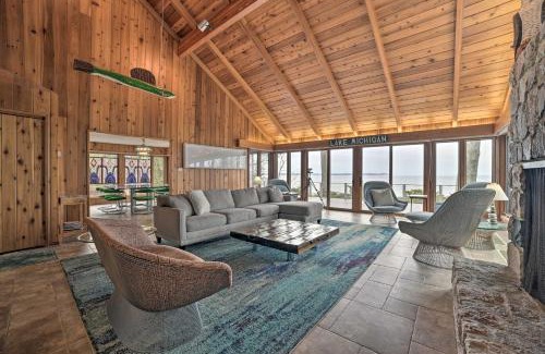 Lake Leelanau House | Unwind Fireside, Walk to Water! Lake Michigan Home