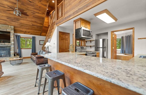 Rogers Ski Chalet | Updated Lake House, set atop the hill overlooking beautiful Deer Water Lake.