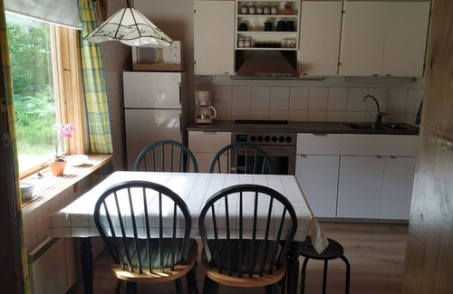 Varmlands Nysater House | Vacation home Gårdsvik by the lake with boat