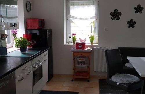 Marienberg Apartment | Vacation home Kühnhaide in the Erzgebirge - vacation home, shower, WC, 2 bedrooms