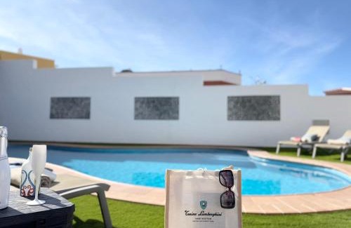 Costa Adeje Villa | Villa Amorio a spacious modern getaway with a private heated pool & Sea Views