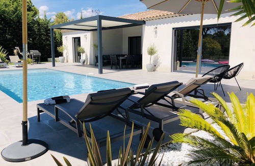 La Bouverie Villa | Villa architect 150m2 ground floor, swimming pool, full nature, near sea.