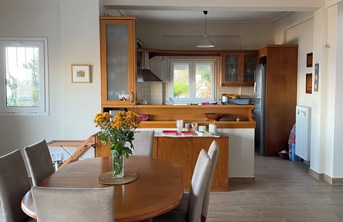 Marathon Villa | Villa Aurora with magnificent view of the Aegean sea