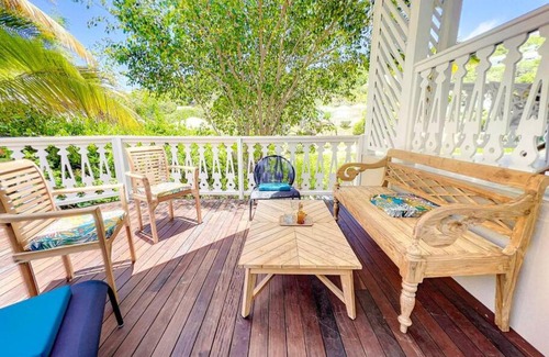 Orient Bay Villa | Villa Bulle clothing optional around the prival pool