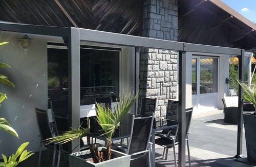 Travexin Ski Chalet | VILLA CHALET STANDING HEATED POOL VOSGES LA BRESSE GERARDMER FIBER VIEW