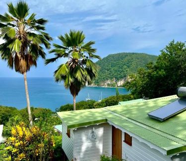 Deshaies Villa | Villa Etoile Matutine, 3 chambres, piscine, belle vue mer
