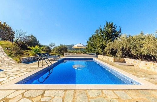 Skopelos Villa | Villa Levanda: Large Private Pool, Sea Views, A/C, WiFi