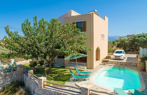 Megala Chorafia Villa | Villa Neria: Large Private Pool, Sea Views, A/C, WiFi