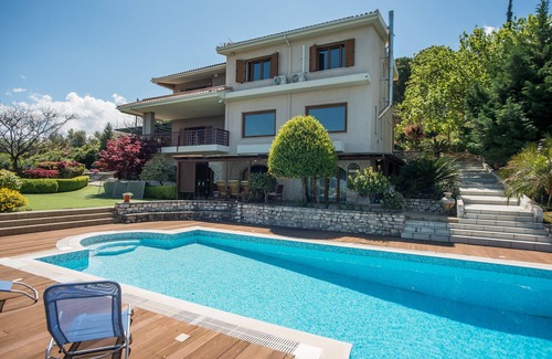 Selianitika Villa | Villa Primavera with pool and sea view/6pax