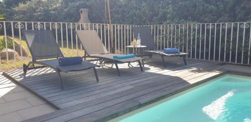 San-Gavino-di-Carbini Villa | Villa Ribba 10 pers piscine 5 min plage en voiture