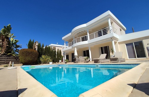 Agios Georgios Pegeias Villa | Villa Romano - Elegant 3-Bed Villa with Private Pool & Veranda, Close to the Sea