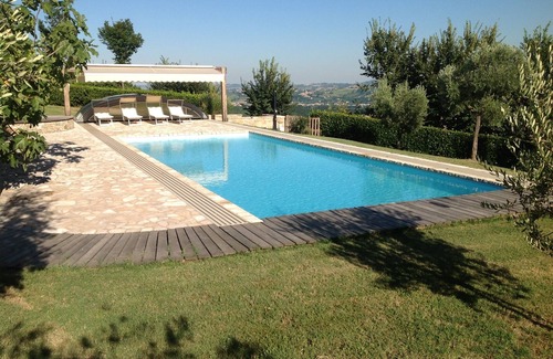 Falerone Villa | Villa with pool, few minutes from the beach, with magnificent view