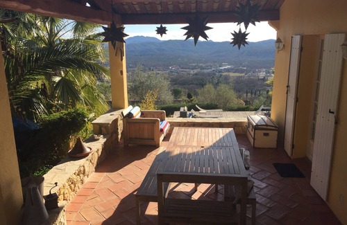Montauroux Villa | Villa with swimming pool, superb view, wooden pontoon, 3 min from the village (July-August)