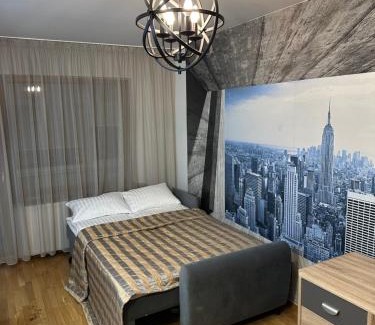 Vilnius city municipality Apartment | Vingis Park Apartments with 2 Bedrooms & Free Parking