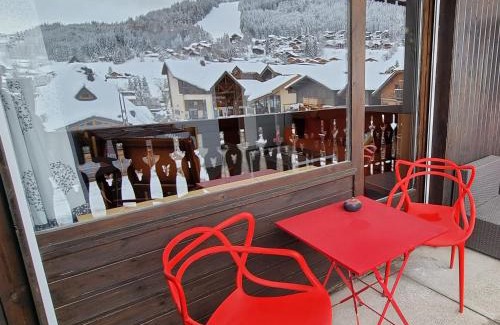 Les Carroz-d'Araches Apartment | Vintage chic -central, wifi, mountain view