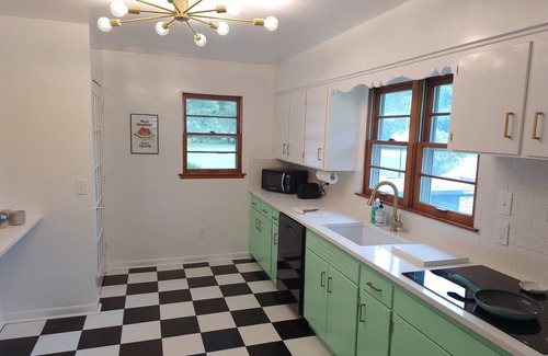 Benton Harbor House | Vintage Vibe & Mid-Century Charm in This Cozy 2-Bed Stay!
