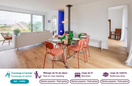 Plouguerneau House | Vue mer - Maison pour 6 avec balcon - Jardin
