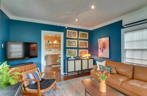 San Jacinto House | Walk to Beach Galveston Home with Hot Tub