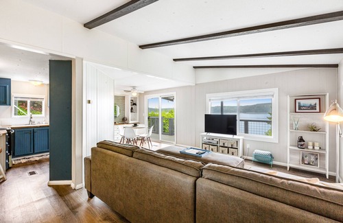 Hoodsport House | Water-view home overlooking Hood Canal with large deck & firepit - dog-friendly