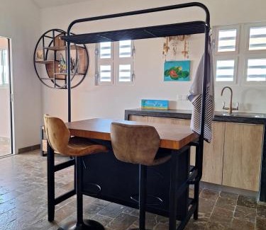 Tera Kora Apartment | Water Villa's Bonaire - Porch with view on the canal