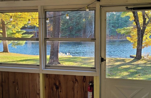 Voluntown Cabin | Waterfront 1-bedroom cabin on 11+ acre waterfront estate on beautiful Beach Pond