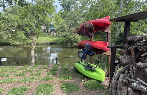 Liverpool House | Waterfront cabin on Chocolate Bayou. Bring your boat. Fishing friendly.