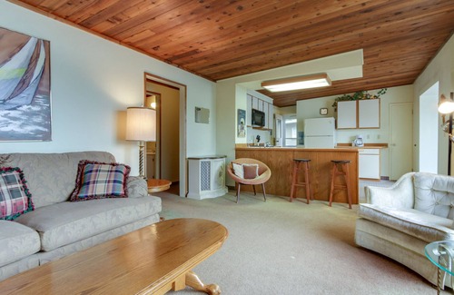 Worley Cabin | Waterfront cabin with large deck, fishing dock, & private beach
