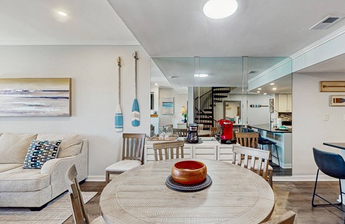 Shelter Cove Villa | Waterfront, dog-friendly condo at Shelter Cove with pool, deck & harbor view