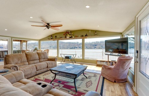 Roach House | Waterfront Lake of the Ozarks Home with Private Dock