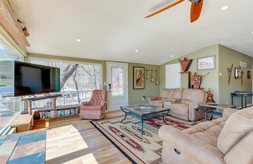 Roach House | Waterfront Lake of the Ozarks Home with Private Dock