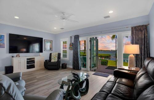 Coral Lagoon House | Waterfront luxury Villa 59 with sunset views and boat slip townhouse