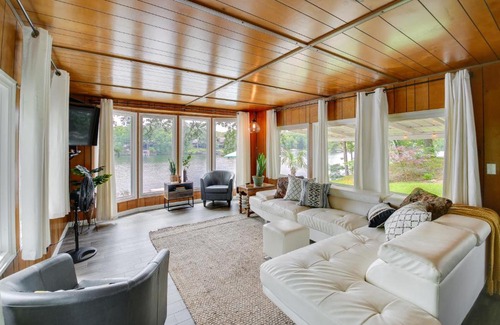Mid America House | Waterfront Royal Home with Dock and Patio!