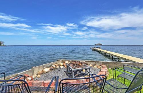 Geneva House | Waterfront Seneca Lake House Fire Pit and Boat Dock