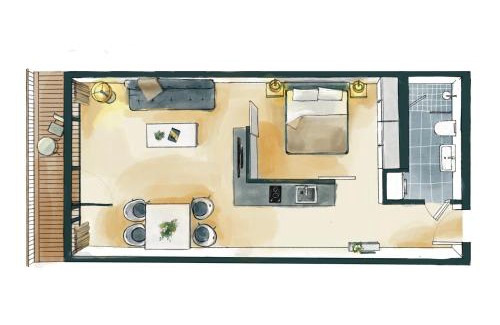 Berliner Vorstadt Apartment | Waveboard Hotel & Boardinghouse