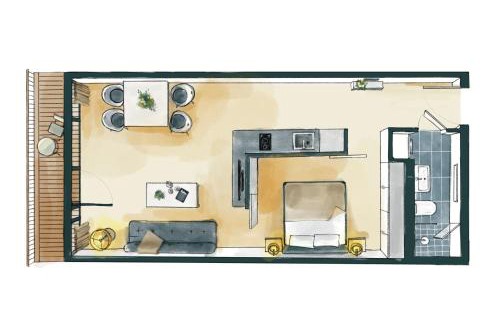 Berliner Vorstadt Apartment | Waveboard Hotel & Boardinghouse