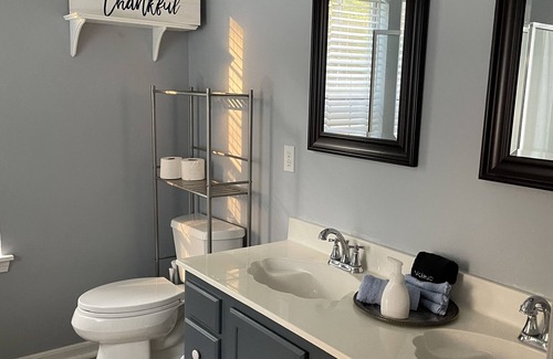 Matthews House | Welcome home! Cozy, chic, comfort inspired. Holiday Ready #GatherPoolhouse!