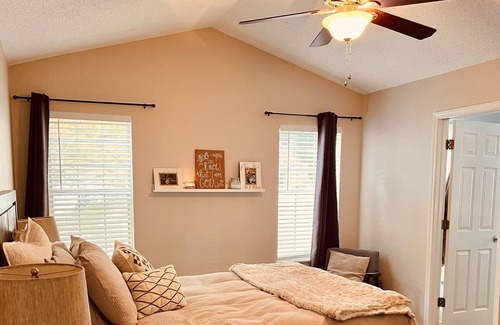 Matthews House | Welcome home! Cozy, chic, comfort inspired. Holiday Ready #GatherPoolhouse!