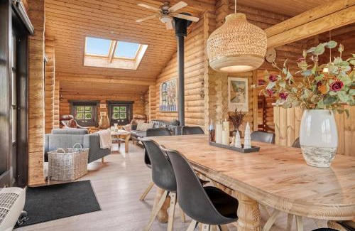 Fjerritslev House | Well-Maintained Log House With Hot Tub, Sauna And Covered Terrace In Thy