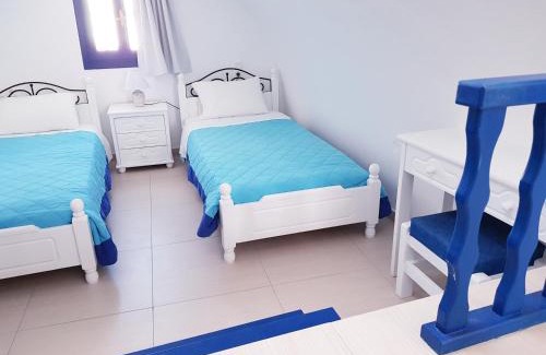 Perivolos Apartment | White & Blue