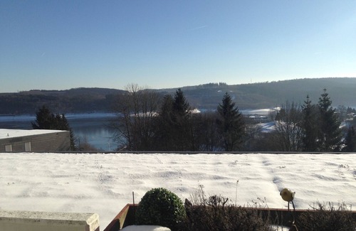 Langscheid Apartment | With swimming pool and view of Lake Sorpe