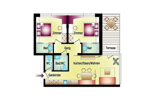Distelberg Apartment | Wohnung in Distelberg mit Garten, Grill und Terrasse