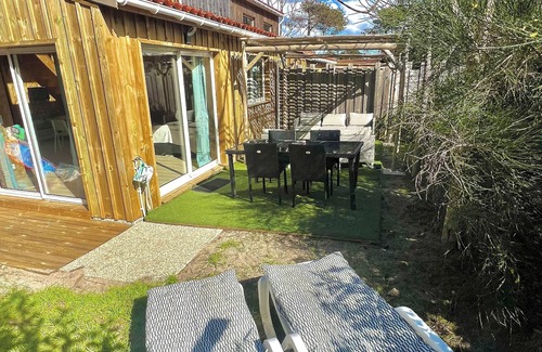 Vendays-Montalivet Ski Chalet | Wooden chalet - 3 min walk from the ocean 🌊☀️