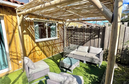 Vendays-Montalivet Ski Chalet | Wooden chalet - 3 min walk from the ocean 🌊☀️