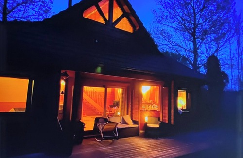Lasseube House | Wooden chalet with Pyrenees view