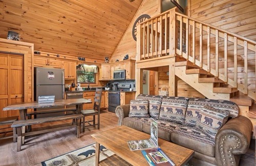 Black Bear Falls Cabin | Wow! Black Bear Falls Cabin on Lovely Pond with Mountain View - NEW LISTING!